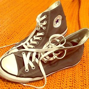 Unisex Grey Converse High Tops